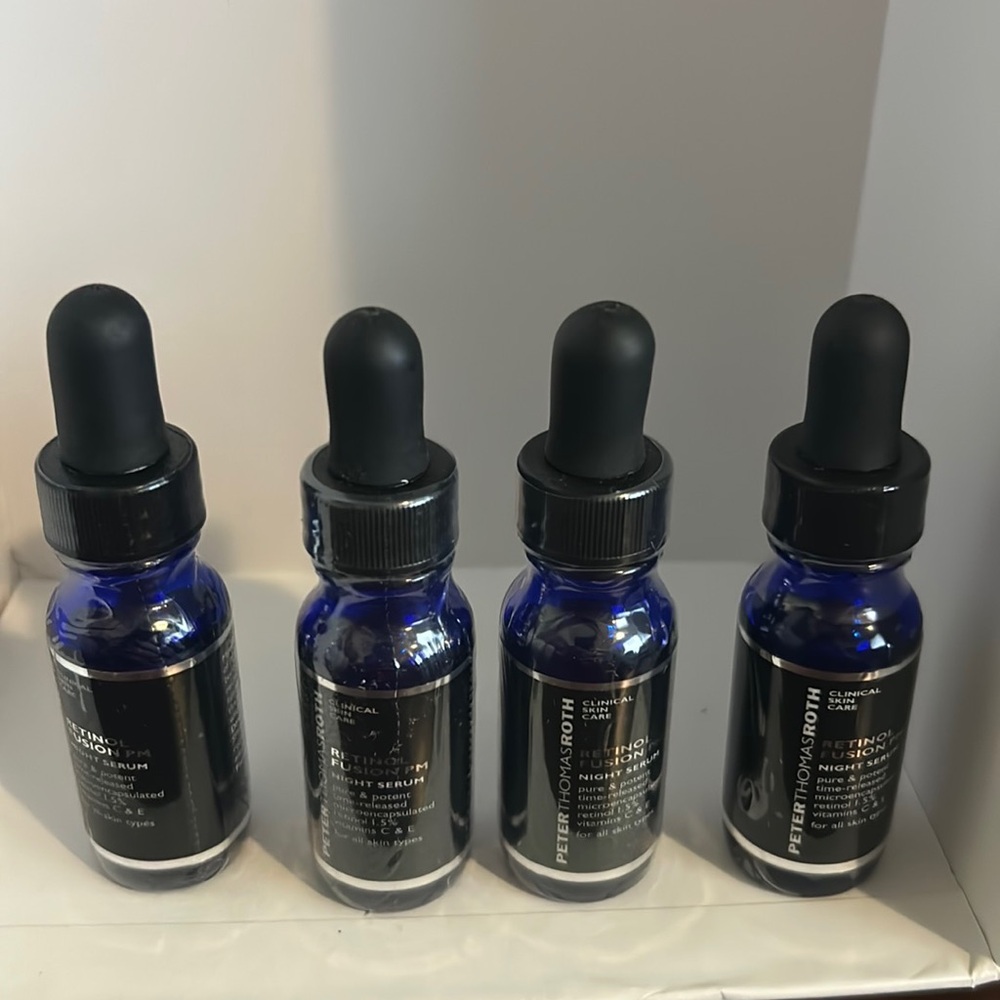 PETER THOMAS ROTH RETINOL FUSION PM 12ML TRAVEL SIZE set of 4